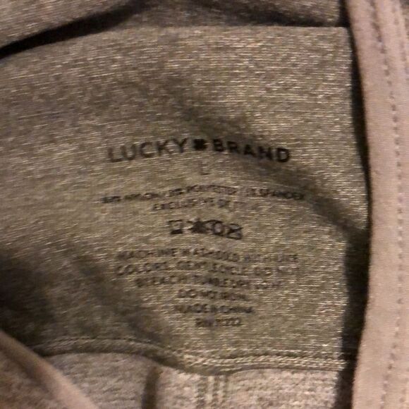 Lucky brand size large sports bra and boy shorts set grey NWOT - Picture 4 of 5